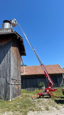 Teleskop-Arbeitsbühne Denka DK 18 im Einsatz